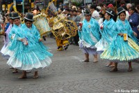 Visiting Bolivian Indian dancers