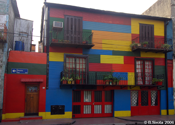 Colourful La Boca house in Buenos Aires