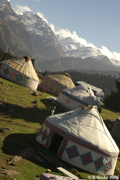 Kazach yurts near Heavenly Lake in Kashgar