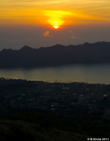 Sunrise from the top of Mount Batur, Bali