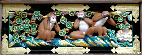 Nikko Toshugu Shrine Monkeys