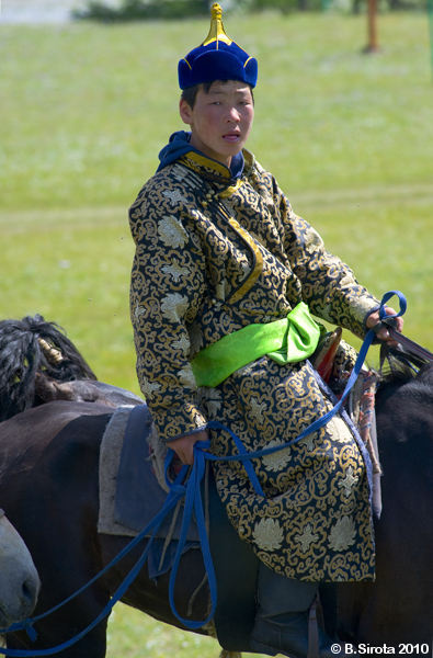 A boy in traditional dress