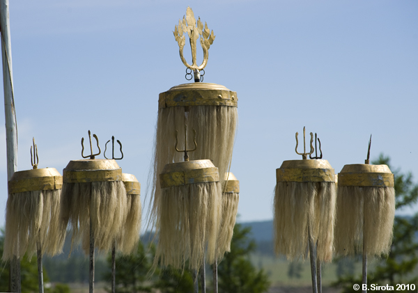 Naadam 9 ceremonial staffs