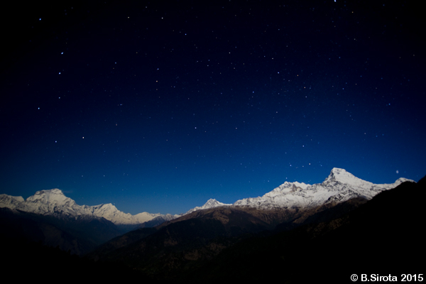 Annapurna Range At Night