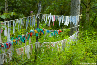 Traditional ribbons in Even village.