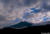 View on Ostriy Tolbachik volcano. It is 3682 meters high.
