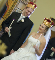Wedding Ceremony in a Russian Orthodox Church
