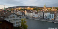 River Limmat flows through Zurich