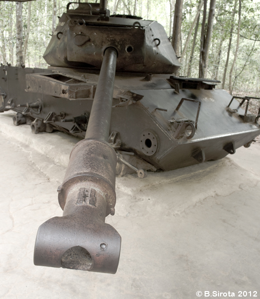 Remains of an American Tank in Cu Chi